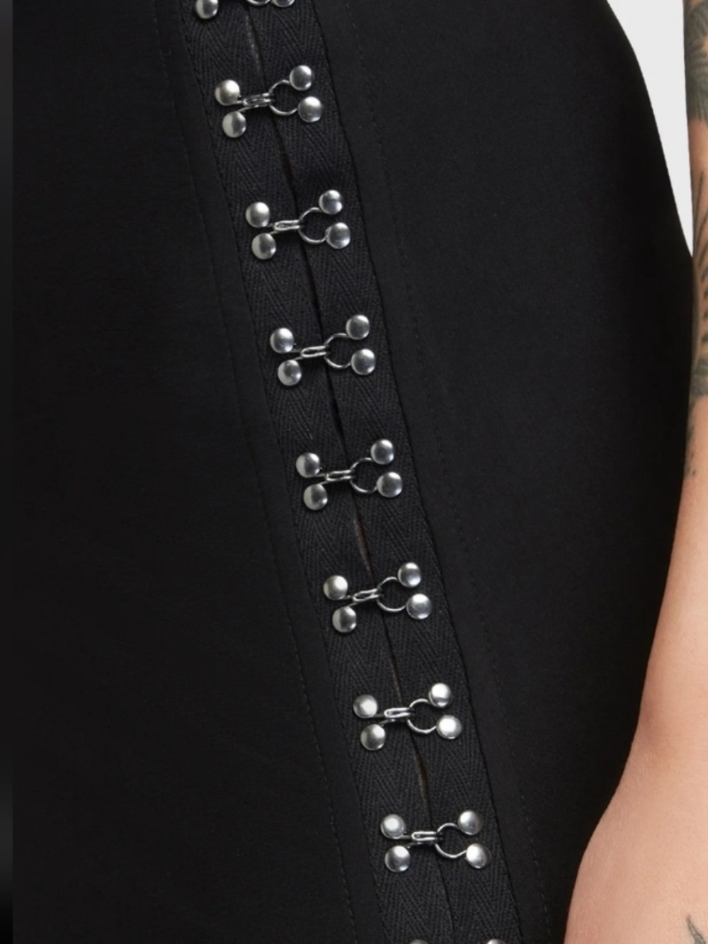Killstar Snarl Eye Hook Goth Metal Maxi Skirt BNWT sz XXL - Picture 6 of 9